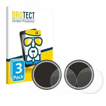 Front side of a product packaging with the brand logo BROTECT. Next to it is the device Numark NS4FX (Jog) shown with the corr