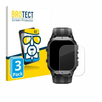 Front side of a product packaging with the brand logo BROTECT. Next to it is the device Oukitel BT20 1.96