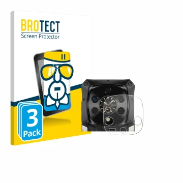 Front side of a product packaging with the brand logo BROTECT. Next to it is the device Ulefone Armor 28 Ultra Thermal (ONLY C