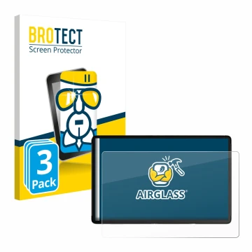 Front side of a product packaging with the brand logo BROTECT. Next to it is the device YoloLiv YoloBox Extreme shown with the