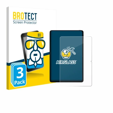 Front side of a product packaging with the brand logo BROTECT. Next to it is the device Xiaomi POCO Pad 12.1