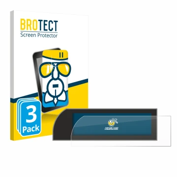 Front side of a product packaging with the brand logo BROTECT. Next to it is the device Porsche 911 Typ 992 right hand drive s