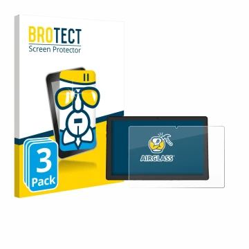 Front side of a product packaging with the brand logo BROTECT. Next to it is the device Whitedeer A10PRO shown with the corres