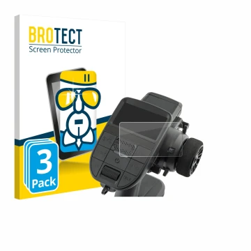 Front side of a product packaging with the brand logo BROTECT. Next to it is the device Radiomaster MT12 shown with the corres