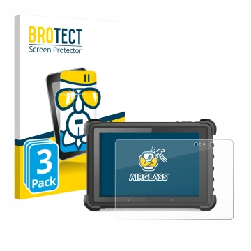 Front side of a product packaging with the brand logo BROTECT. Next to it is the device MSI ND52 shown with the corresponding 