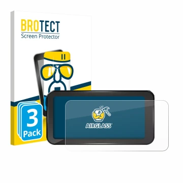 Front side of a product packaging with the brand logo BROTECT. Next to it is the device Aoocci C6 Pro 6.25