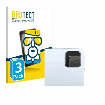 Front side of a product packaging with the brand logo BROTECT. Next to it is the device Xiaomi Pad 7 (ONLY Camera Lens) shown 