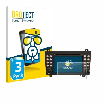 Front side of a product packaging with the brand logo BROTECT. Next to it is the device Erisin ES8940S 7