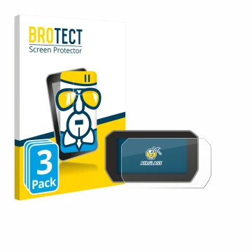 Front side of a product packaging with the brand logo BROTECT. Next to it is the device Ducati V4S 2021 Speedometer display sh