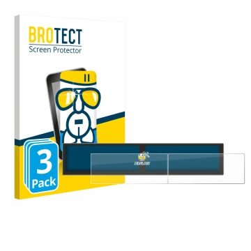 Front side of a product packaging with the brand logo BROTECT. Next to it is the device Hyundai Tucson Hybrid 2025 shown with 