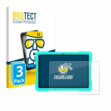 Front side of a product packaging with the brand logo BROTECT. Next to it is the device UJJ U8 shown with the corresponding sc