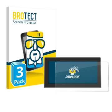 Front side of a product packaging with the brand logo BROTECT. Next to it is the device Volkswagen Tiguan 3 2024 2025 12.9