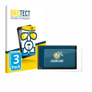 Front side of a product packaging with the brand logo BROTECT. Next to it is the device Carpuride V9 9