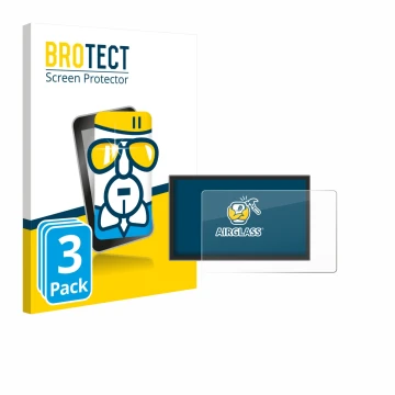 Front side of a product packaging with the brand logo BROTECT. Next to it is the device Leapmotor C10 2025 shown with the corr