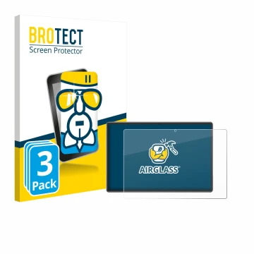 Front side of a product packaging with the brand logo BROTECT. Next to it is the device Xgody P60 Pro shown with the correspon