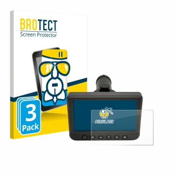 Front side of a product packaging with the brand logo BROTECT. Next to it is the device dnt DigiTele PRO shown with the corres