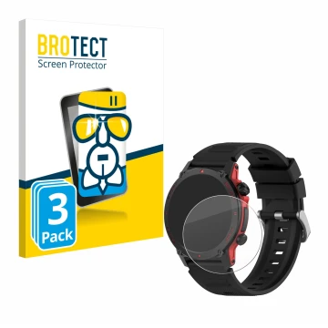 Front side of a product packaging with the brand logo BROTECT. Next to it is the device Popglory S136 shown with the correspon