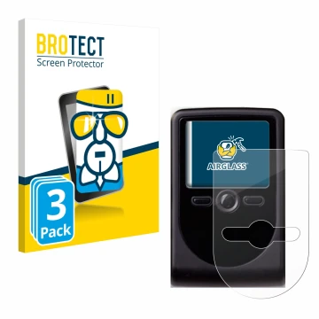 Front side of a product packaging with the brand logo BROTECT. Next to it is the device OneSpan DigiPass 760 shown with the co