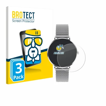 Front side of a product packaging with the brand logo BROTECT. Next to it is the device Pireware Amory 5 Mini shown with the c