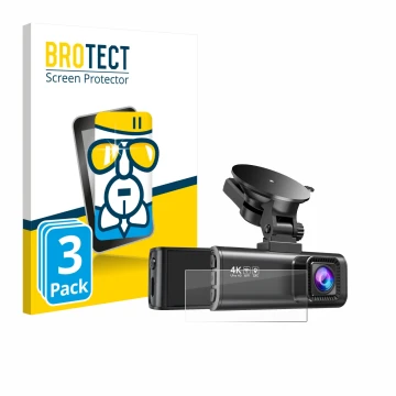 Front side of a product packaging with the brand logo BROTECT. Next to it is the device Redtiger F7NP shown with the correspon