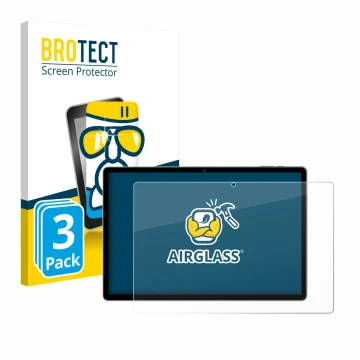 Front side of a product packaging with the brand logo BROTECT. Next to it is the device RUSHAR A140 14