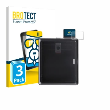 Front side of a product packaging with the brand logo BROTECT. Next to it is the device Anycubic Kobra S1 / S1 Combo shown wit