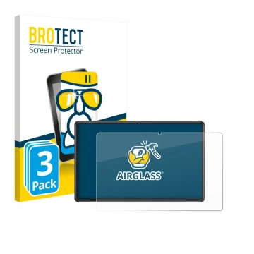 Front side of a product packaging with the brand logo BROTECT. Next to it is the device ZIOVO Z118 10.1