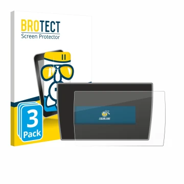 Front side of a product packaging with the brand logo BROTECT. Next to it is the device BMW i3 2019 shown with the correspondi