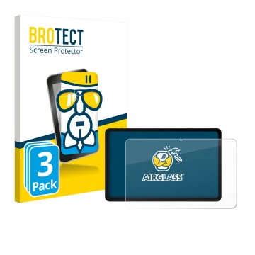 Front side of a product packaging with the brand logo BROTECT. Next to it is the device Doogee U12 shown with the correspondin