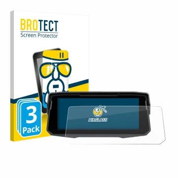 Front side of a product packaging with the brand logo BROTECT. Next to it is the device Sixwin P4 6.86