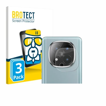 Front side of a product packaging with the brand logo BROTECT. Next to it is the device Xiaomi Redmi Note 14 Pro Plus 5G (ONLY