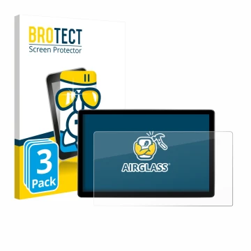 Front side of a product packaging with the brand logo BROTECT. Next to it is the device Skoda Elroq 60 2026 shown with the cor