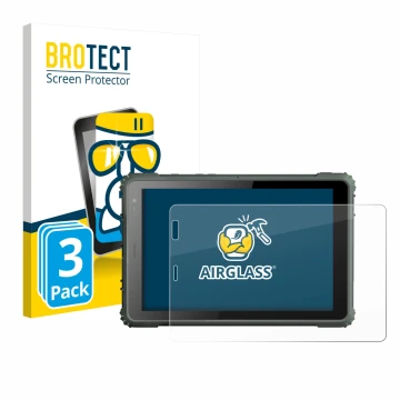 Front side of a product packaging with the brand logo BROTECT. Next to it is the device Geshem MTK6877 shown with the correspo