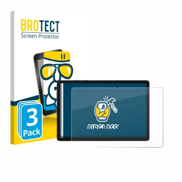Front side of a product packaging with the brand logo BROTECT. Next to it is the device Samsung Galaxy Tab A11 Plus 5G 11