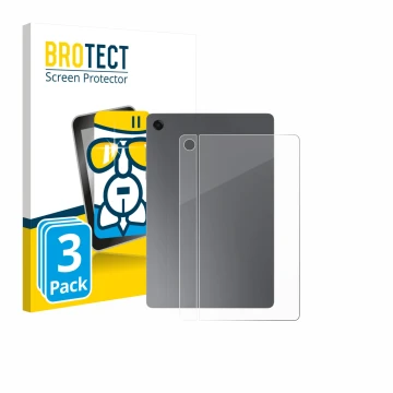 Front side of a product packaging with the brand logo BROTECT. Next to it is the device Samsung Galaxy Tab A11 Plus 5G 11