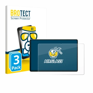 Front side of a product packaging with the brand logo BROTECT. Next to it is the device Huawei MatePad Pro 12.2