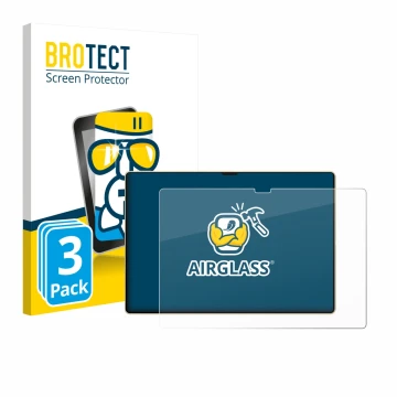 Front side of a product packaging with the brand logo BROTECT. Next to it is the device Huawei MatePad Pro 13.2