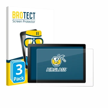 Front side of a product packaging with the brand logo BROTECT. Next to it is the device Wacom Cintiq 16 DTK168 2025 shown with