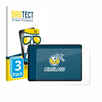 Front side of a product packaging with the brand logo BROTECT. Next to it is the device Huawei MatePad 11.5