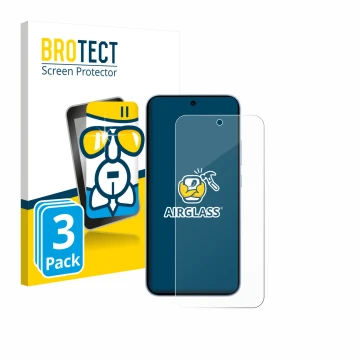 Front side of a product packaging with the brand logo BROTECT. Next to it is the device Oppo Reno 15 FS 5G shown with the corr