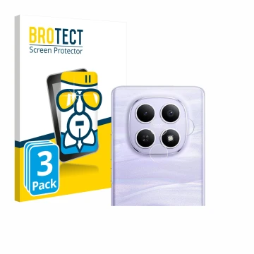 Front side of a product packaging with the brand logo BROTECT. Next to it is the device Xiaomi Redmi Note 15 (ONLY Camera) sho