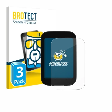 Front side of a product packaging with the brand logo BROTECT. Next to it is the device Bikevee ‎BKV300B 2.4