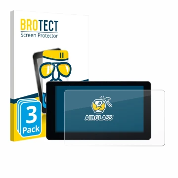 Front side of a product packaging with the brand logo BROTECT. Next to it is the device Zontes 368K shown with the correspondi