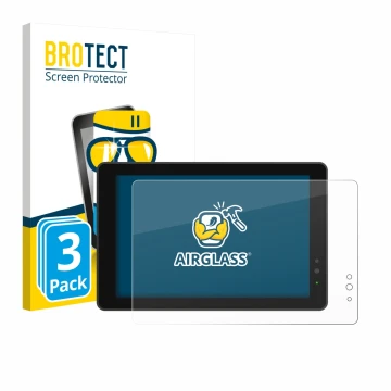 Front side of a product packaging with the brand logo BROTECT. Next to it is the device Lilliput 719/T 7