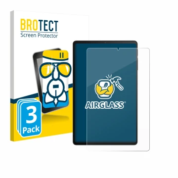Front side of a product packaging with the brand logo BROTECT. Next to it is the device Xiaomi Black Shark Gaming Tablet shown