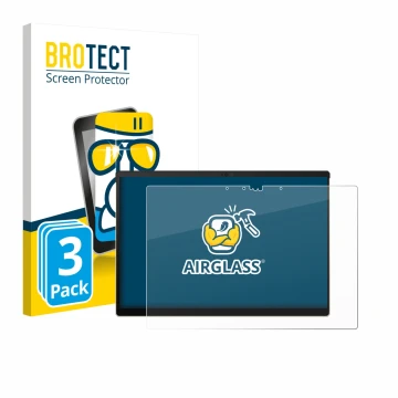 Front side of a product packaging with the brand logo BROTECT. Next to it is the device ASUS ROG Flow Z13-KJP 2026 shown with 