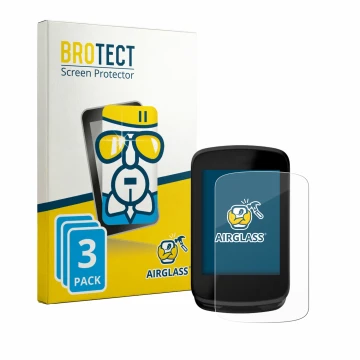 Front side of a product packaging with the brand logo BROTECT. Next to it is the device Magene C606 V2 shown with the correspo