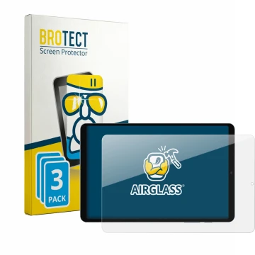 Front side of a product packaging with the brand logo BROTECT. Next to it is the device Blackview Zeno 2 shown with the corres