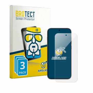 Front side of a product packaging with the brand logo BROTECT. Next to it is the device Oppo Find X10 shown with the correspon