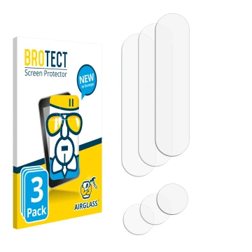 Front side of a product packaging with the brand logo BROTECT. Next to it is the corresponding screen protector.